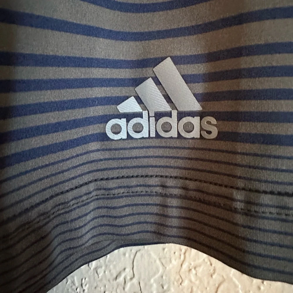 Adidas‎ Pirelli Tires Golf Polo Shirt Large Blue And Gray